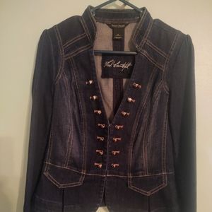 WHBM Military Denim Jacket